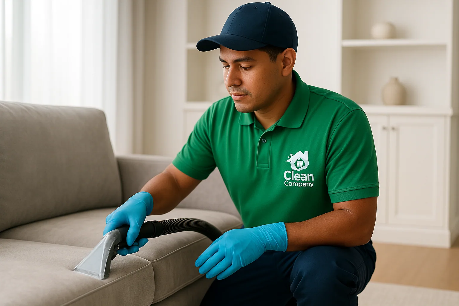 Proceso de lavado profesional de muebles Clean Company